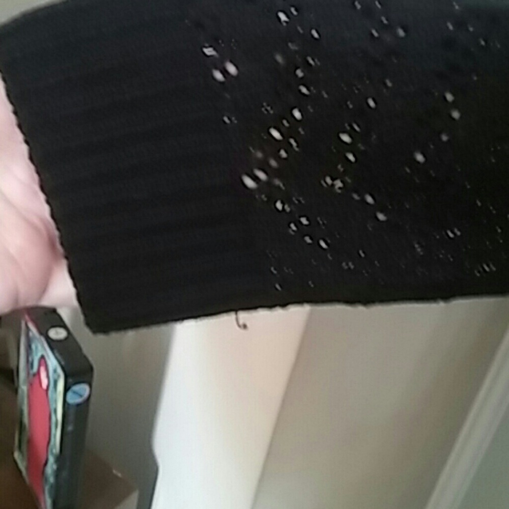 Summer-weight, black, long-sleeve cardigan - Picture 3 of 5